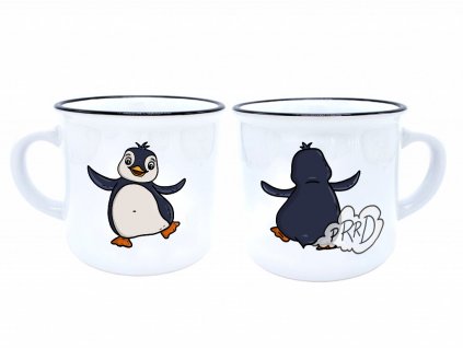 hrnek s bar lemem 300 ml cerny prdící tučňák