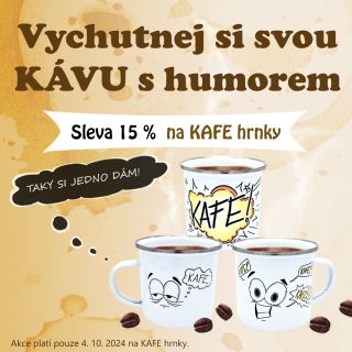 Oslavte s námi dnes mezinárodní den kávy 15 % slevou na hrnky na kávu ☕. Vyberte si svého parťáka ☕ na ranní probouzení,...