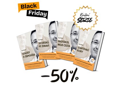 Black Friday vizuál knižní série Návrat ke zdraví (NMC)