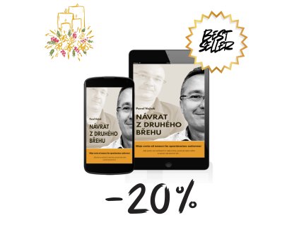 Vizuál Akce advent 20% e kniha Návrat z fruhého břehu