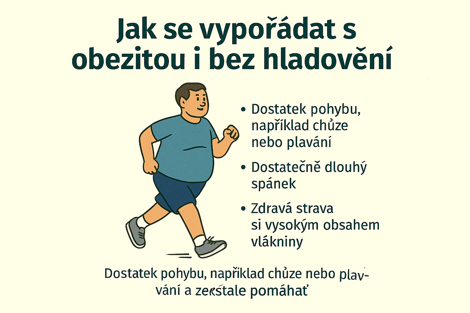 Jak se vypořádat s obezitou i bez hladovění