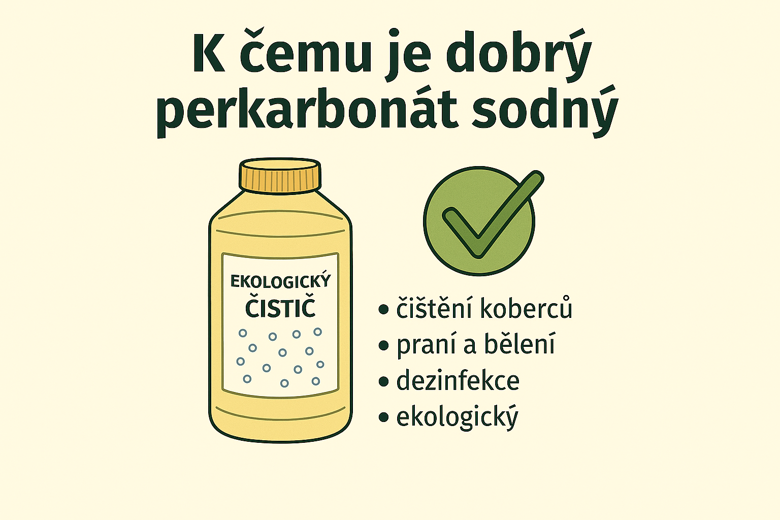K čemu je dobrý perkarbonát sodný
