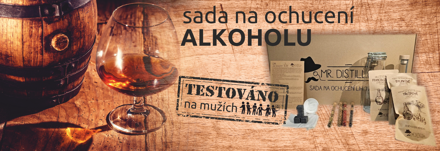 Sada príchutí s alkoholom