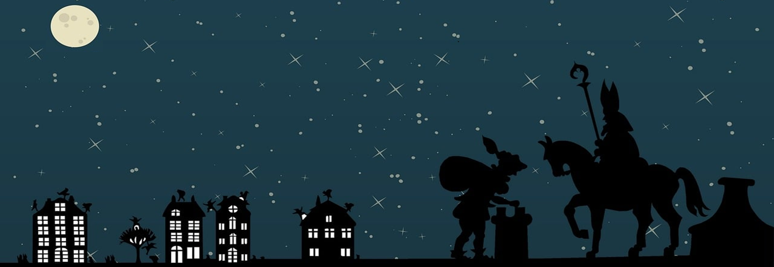 Svätý Mikuláš rozdáva darčeky