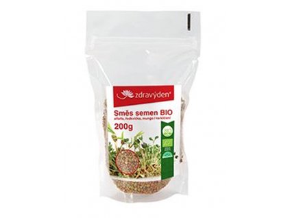 Zmes semien na klíčenie 1 BIO - alfalfa, reďkovka, mungo 200g