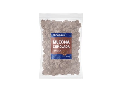 allnature mlecna cokolada pecicky 500 g