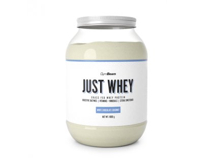 just whey white chocolate coconut 1 kg gymbeam 1