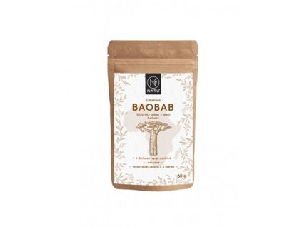 Baobab BIO prášok 80g - min. trvanlivosť do 08/2025 (iba 1ks)