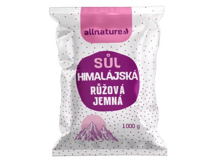 allnature himalajska sul ruzova jemna 1000 g