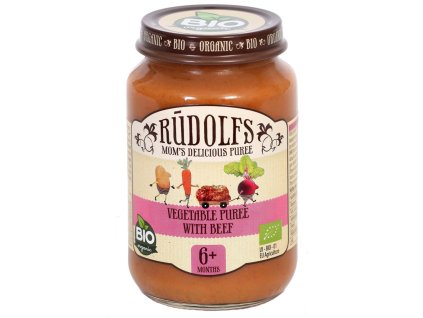 rudolfs bio zelenina s hovezim masem 190 g