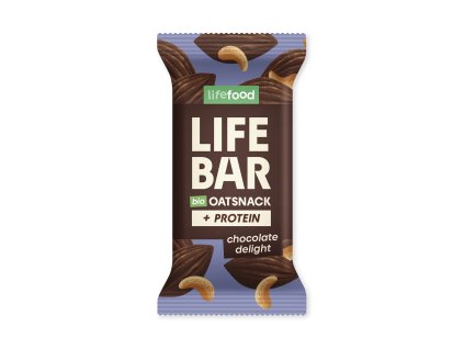 630304 Tycinka Lifebar Oat Snack proteinova cokoladova 40 g BIO LIFEFOOD 1