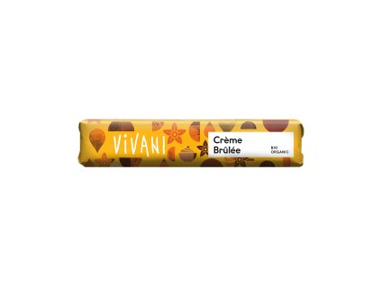 665221 Tycinka mlecna cokolada Creme brulle 40 g BIO VIVANI 1