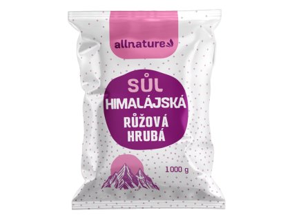 allnature himalajska sul ruzova hruba 1000 g