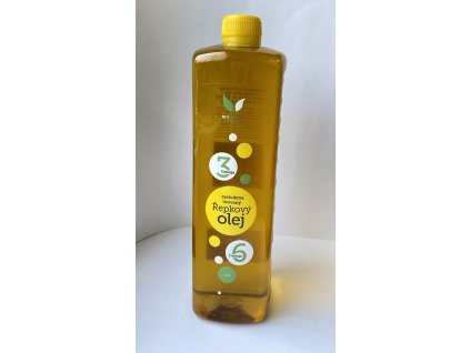 Řepkový olej lisovaný za studena plast 1 litr
