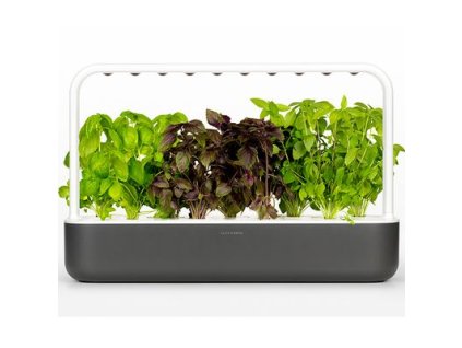 Click and Grow Smart Garden 9 chytrý květináč + 9ks kapslí se semínky, šedý