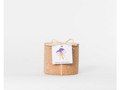 Divoká Maceška - korkový květináč