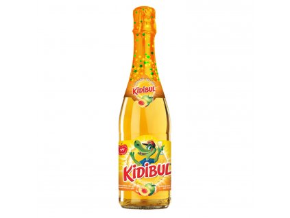 Kidibul - Dětský šumivý nápoj - Jablko, Broskev 750 ml