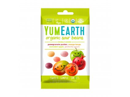 YumEarth BIO Kyselé želé bonbony - Mix příchutí, 50 g