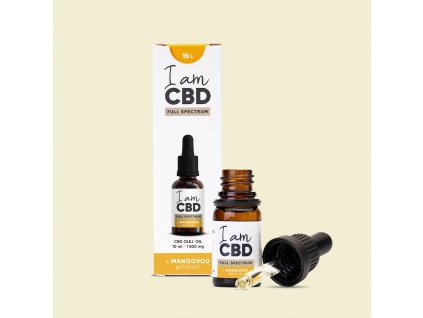 Full Spectrum CBD olej 15% 10 ml s mangovou príchuťou