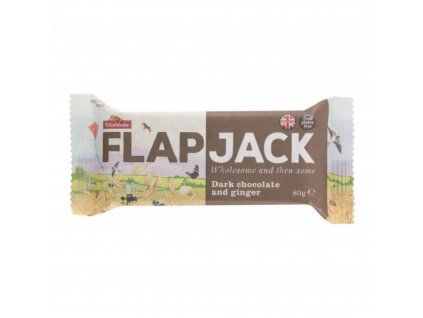 Wholebake Flapjack ovesný čokoláda se zázvorem bezlepkový 80 g