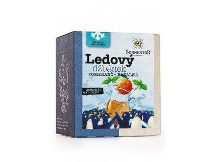 Ledový džbánek® pomeranč – bazalka bio 40g pyramida