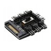 Adaptér SATA Fan Hub 1 až 8x 3pinový rozbočovač rozšiřovač