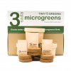 Pěstební sada Microgreens Tiny Greens - 3 kelímky