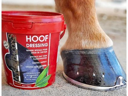 KEVIN BACON’S HOOF DRESSING je vavrínový balzam na starostlivosť a ochranu kopýt koní.  Udržiavanie pružnosti, elasticity a rovnováhy kopýt koní