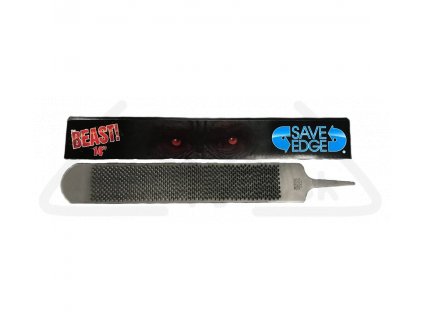 Save Edge 14" BEAST široká 60mm a dlhá 350mm  Rašpla extra šíroká poskytuje oveľa väčšiu reznú plochu! The Beast umožňuje podkúvačom dosiahnuť rovné kopyto menším počtom ťahov.