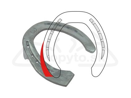 WERKMAN ORTHO II rozširovací návarok na rameno podkovy (8mm) - rôzne veľkosti