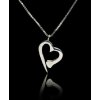 Náhrdelník "PODKOVÁK" v tvare srdca (z mincového striebra)