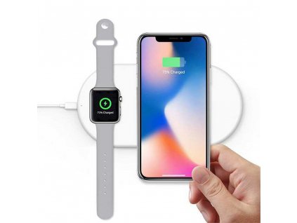 1577 devia bezdratova nabijecka 2v1 iphone apple watch fast charger