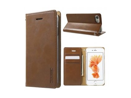 7313 pouzdro kryt pro iphone 7 8 mercury bluemoon flip brown