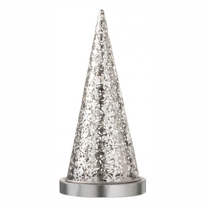 Dekoratívna kovová LED lampa SILVER