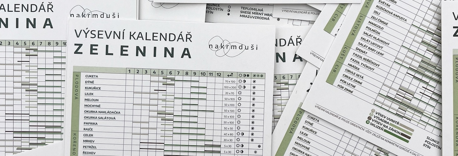 VÝSEVNÍ KALENDÁŘ