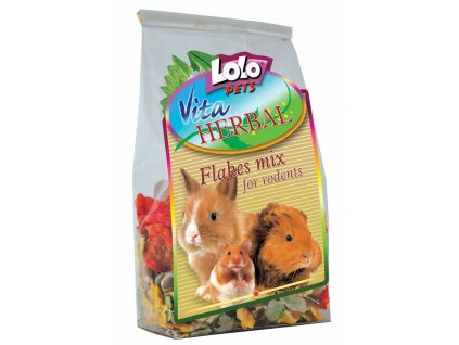 LOLOPets BLOOMY mix vloček pro hlodavce 150 g