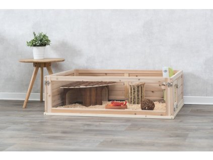 Výběh pro morčata do vnitřních prostor 100 × 30 × 60 cm, dřevo plast 01