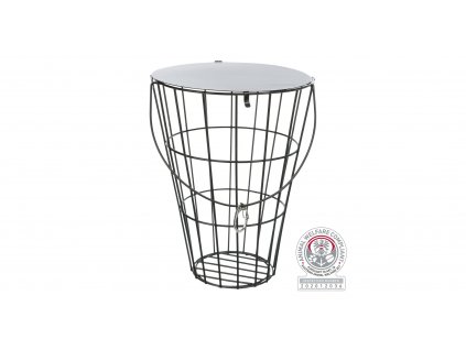 Košík na seno s víkem, k zavěšení, ø 9 ø 16 × 21 cm 01