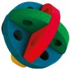 Dřevěný barevný míček na hraní a pamlsky 8 cm 03