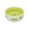 Keramická miska pro králíky barevná 250 ml 11 cm 01