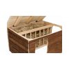 Natural Living přírodní dř. domek HILKE s jesličkami 40x23x32 cm 11
