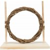 Agility set pro hlodavce překážka, kruh, dřevo proutí, 28 × 26 × 12 cm 02