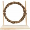 Agility set pro hlodavce překážka, kruh, dřevo proutí, 28 × 26 × 12 cm 03