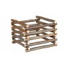 Natural Living dřevěný přírodní stojan na seno 15 x 11 x 15 cm 01