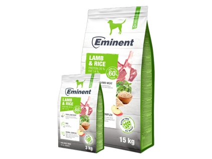 e dog lamb rice 15kg 3kg