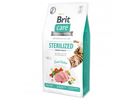 Brit Care granuly Cat Grain-Free Sterilized Urinary Health kura 7 kg