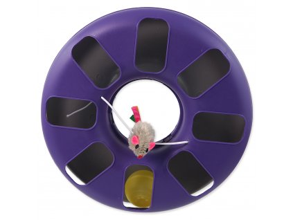 4801 hracka magic cat gulodraha kruh s myskou fialovo seda 25cm