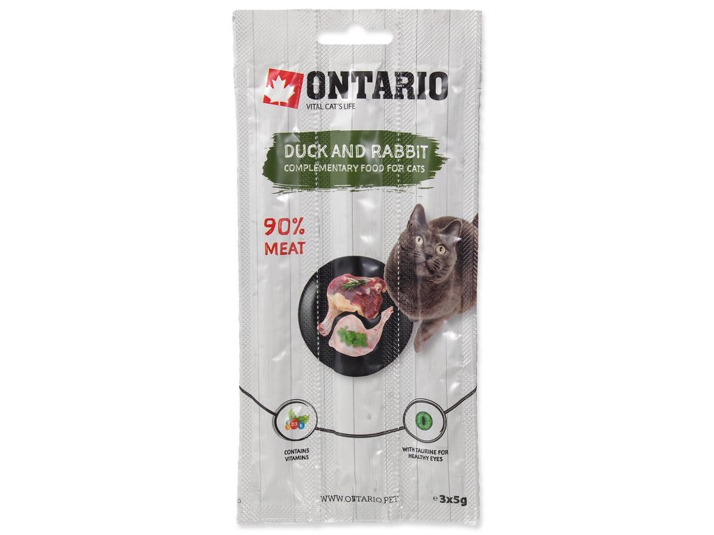 Stick ONTARIO for cats Duck & Rabbit 15 g