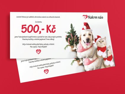 Vánoční certifikát 500 kč