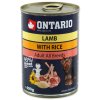 Konzerva ONTARIO Dog Lamb, Rice and Sunflower Oil